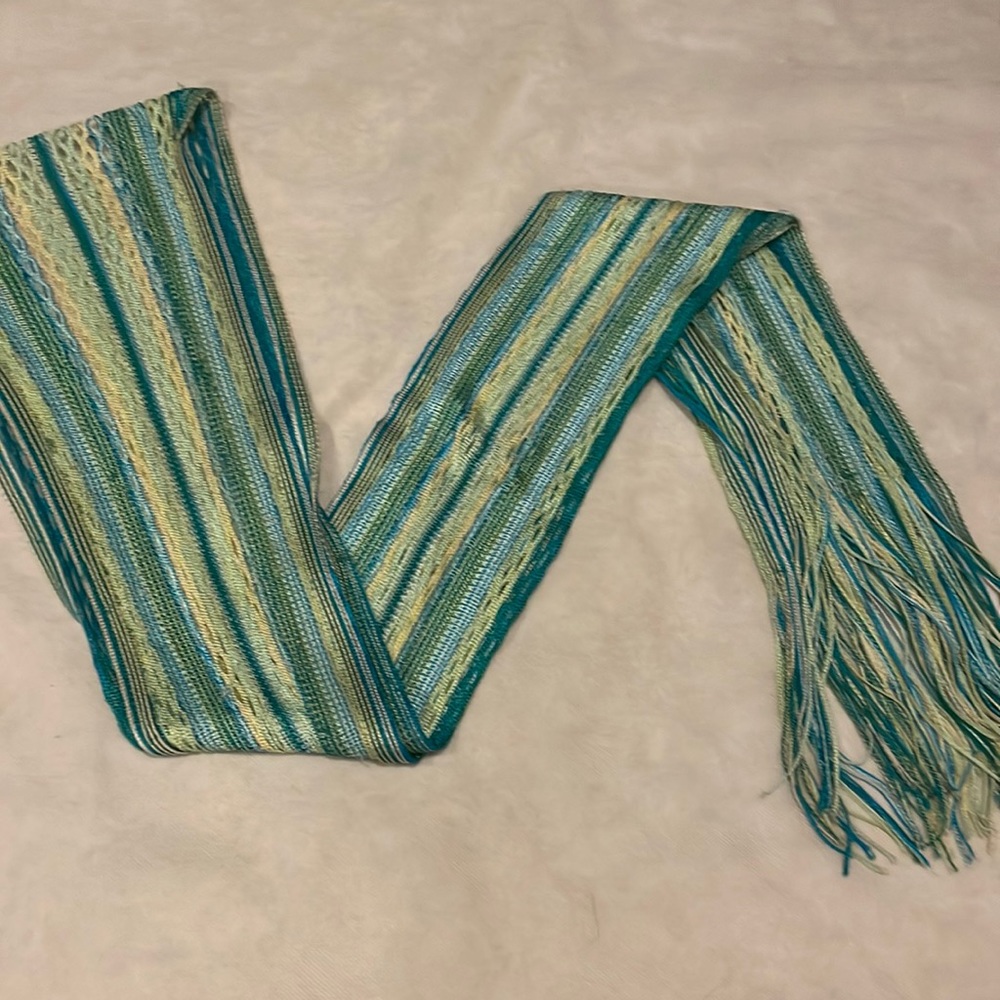 Banana Republic Scarf,  20 years old, fun blue and green color combo